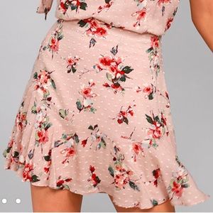 Lost + Wander Serra Floral Print Skirt